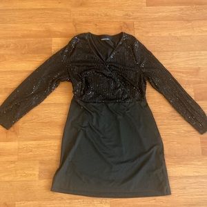 1. Bloom chic gives me a sassy black dress and its cute for plus women size: 14w